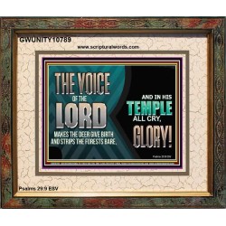 THE VOICE OF THE LORD MAKES THE DEER GIVE BIRTH  Art & Wall Décor  GWUNITY10789  "25X20"