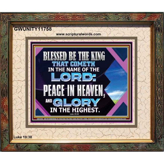 PEACE IN HEAVEN AND GLORY IN THE HIGHEST  Church Portrait  GWUNITY11758  