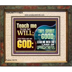 THY SPIRIT IS GOOD LEAD ME INTO THE LAND OF UPRIGHTNESS  Unique Power Bible Portrait  GWUNITY11924  "25X20"