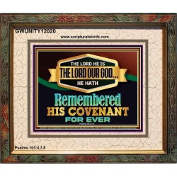 THE LORD HATH REMEMBERED HIS COVENANT FOR EVER  Ultimate Power Portrait  GWUNITY12020  "25X20"