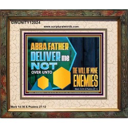 DELIVER ME NOT OVER UNTO THE WILL OF MINE ENEMIES  Children Room Wall Portrait  GWUNITY12024  "25X20"