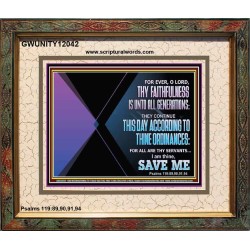 THIS DAY ACCORDING TO THY ORDINANCE O LORD SAVE ME  Children Room Wall Portrait  GWUNITY12042  "25X20"