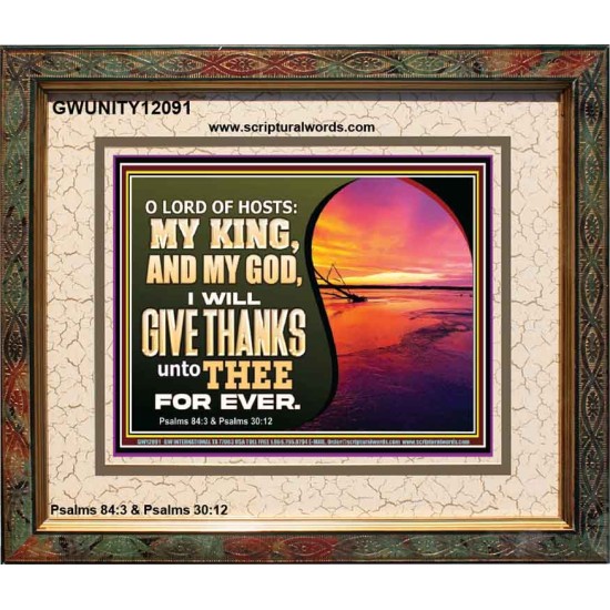 O LORD OF HOSTS MY KING AND MY GOD  Scriptural Portrait Portrait  GWUNITY12091  