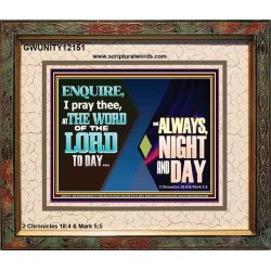 THE WORD OF THE LORD TO DAY  New Wall Décor  GWUNITY12151  "25X20"