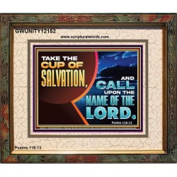 TAKE THE CUP OF SALVATION  Art & Décor Portrait  GWUNITY12152  "25X20"
