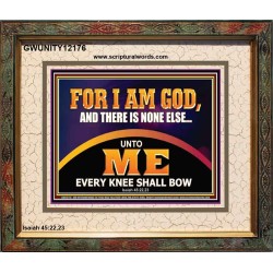 UNTO ME EVERY KNEE SHALL BOW  Scripture Wall Art  GWUNITY12176  