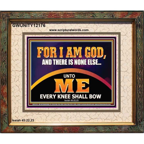 UNTO ME EVERY KNEE SHALL BOW  Scripture Wall Art  GWUNITY12176  