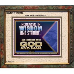 INCREASED IN FAVOUR WITH GOD AND MAN  Eternal Power Picture  GWUNITY12243  "25X20"