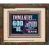 IMMANUEL GOD WITH US OUR REFUGE AND STRENGTH MIGHTY TO SAVE  Ultimate Inspirational Wall Art Portrait  GWUNITY12247  "25X20"