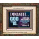 IMMANUEL GOD WITH US OUR REFUGE AND STRENGTH MIGHTY TO SAVE  Ultimate Inspirational Wall Art Portrait  GWUNITY12247  