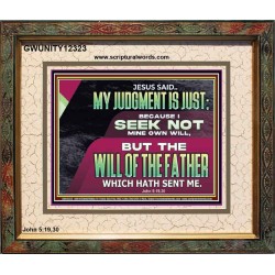 JESUS SAID MY JUDGMENT IS JUST  Ultimate Power Portrait  GWUNITY12323  "25X20"
