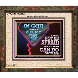 IN GOD I HAVE PUT MY TRUST  Ultimate Power Picture  GWUNITY12362  "25X20"