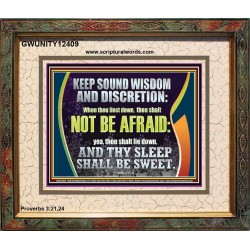 THY SLEEP SHALL BE SWEET  Ultimate Inspirational Wall Art  Portrait  GWUNITY12409  "25X20"