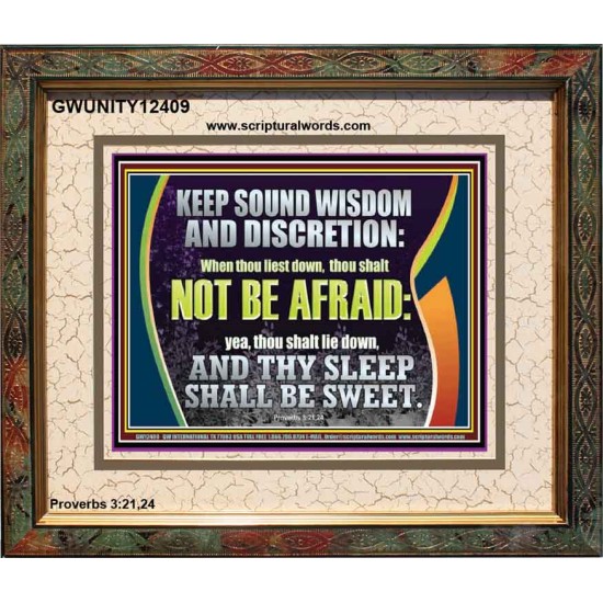 THY SLEEP SHALL BE SWEET  Ultimate Inspirational Wall Art  Portrait  GWUNITY12409  