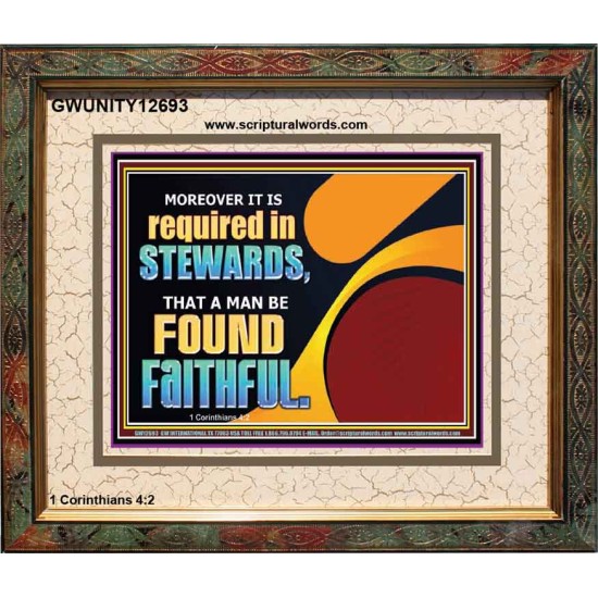 BE FOUND FAITHFUL  Scriptural Wall Art  GWUNITY12693  