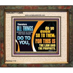 THE LAW AND THE PROPHETS  Scriptural Décor  GWUNITY12695  "25X20"