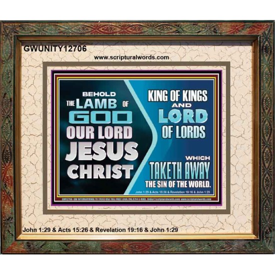 THE LAMB OF GOD OUR LORD JESUS CHRIST  Portrait Scripture   GWUNITY12706  