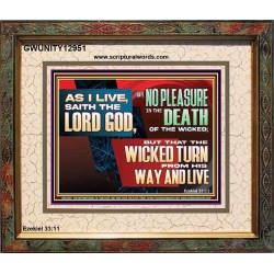 NO PLEASURE IN THE DEATH OF THE WICKED  Religious Art  GWUNITY12951  "25X20"