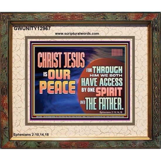 CHRIST JESUS IS OUR PEACE  Christian Paintings Portrait  GWUNITY12967  