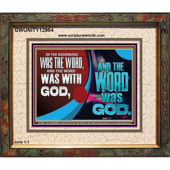 THE WORD OF LIFE THE FOUNDATION OF HEAVEN AND THE EARTH  Ultimate Inspirational Wall Art Picture  GWUNITY12984  