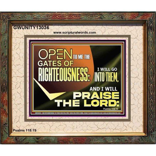 OPEN TO ME THE GATES OF RIGHTEOUSNESS  Children Room Décor  GWUNITY13036  