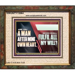 ARE YOU A MAN AFTER MINE OWN HEART  Children Room Wall Portrait  GWUNITY13064  