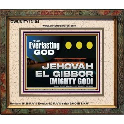 EVERLASTING GOD JEHOVAH EL GIBBOR MIGHTY GOD   Biblical Paintings  GWUNITY13104  "25X20"
