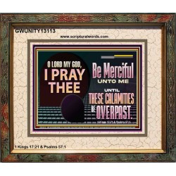 BE MERCIFUL UNTO ME UNTIL THESE CALAMITIES BE OVERPAST  Bible Verses Wall Art  GWUNITY13113  "25X20"