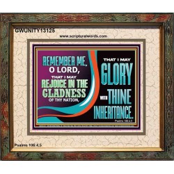 REJOICE IN GLADNESS  Bible Verses to Encourage Portrait  GWUNITY13125  "25X20"