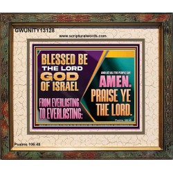 LET ALL THE PEOPLE SAY PRAISE THE LORD HALLELUJAH  Art & Wall Décor Portrait  GWUNITY13128  "25X20"
