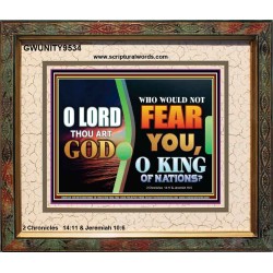 O KING OF NATIONS  Righteous Living Christian Portrait  GWUNITY9534  "25X20"