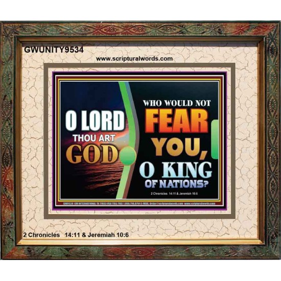 O KING OF NATIONS  Righteous Living Christian Portrait  GWUNITY9534  