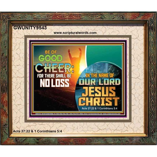 THERE SHALL BE NO LOSS  Righteous Living Christian Portrait  GWUNITY9543  