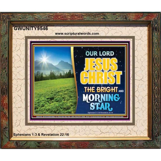 JESUS CHRIST THE BRIGHT AND MORNING STAR  Children Room Portrait  GWUNITY9546  