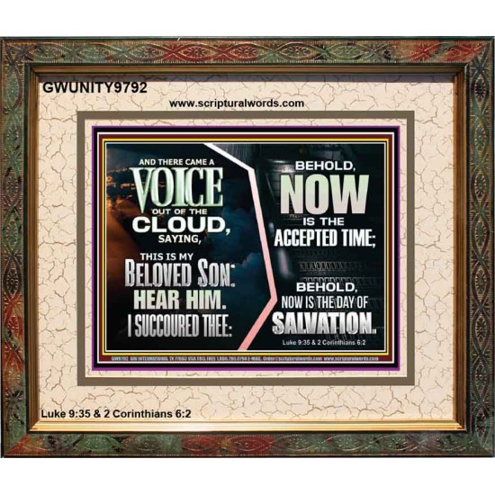 A VOICE OF OUT OF THE CLOUD  Business Motivation Décor Picture  GWUNITY9792  