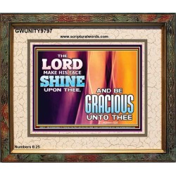 HIS FACE SHINE UPON THEE  Scriptural Prints  GWUNITY9797  "25X20"