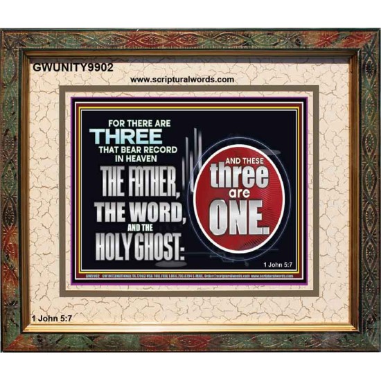 THE THREE THAT BEAR RECORD IN HEAVEN  Modern Wall Art  GWUNITY9902  