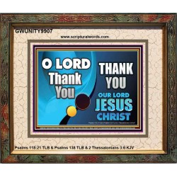 THANK YOU OUR LORD JESUS CHRIST  Custom Biblical Painting  GWUNITY9907  "25X20"