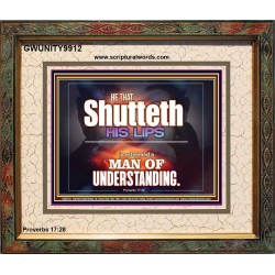 ARE YOU A MAN OF UNDERSTANDING  Contemporary Christian Wall Art Portrait  GWUNITY9912  "25X20"