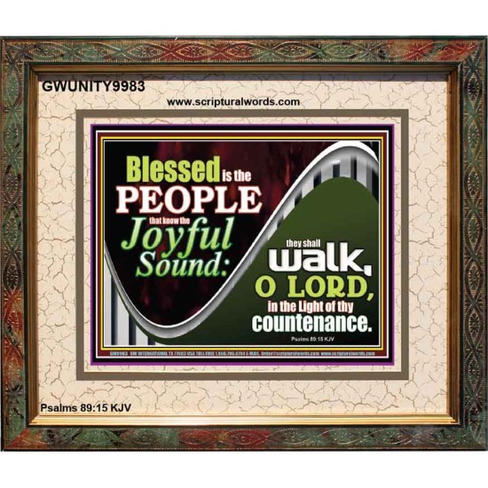 DO YOU KNOW THE JOYFUL SOUND  Sciptural Décor  GWUNITY9983  