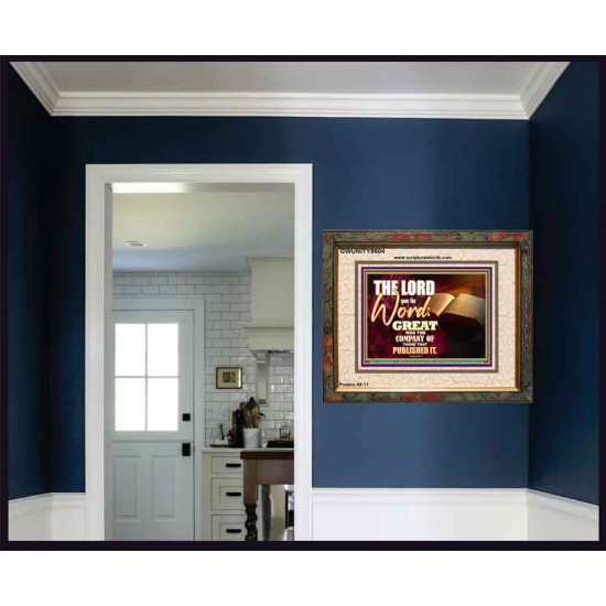 THE LORD GAVE THE WORD  Bathroom Wall Art  GWUNITY9604  