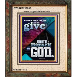 WE SHALL ALL GIVE ACCOUNT TO GOD  Ultimate Power Picture  GWUNITY10002  "20X25"