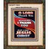 THANK YOU OUR LORD JESUS CHRIST  Sanctuary Wall Portrait  GWUNITY10016  "20X25"