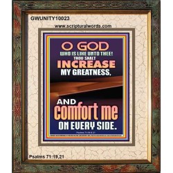 O GOD INCREASE MY GREATNESS  Church Portrait  GWUNITY10023  "20X25"