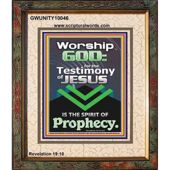 TESTIMONY OF JESUS IS THE SPIRIT OF PROPHECY  Kitchen Wall Décor  GWUNITY10046  