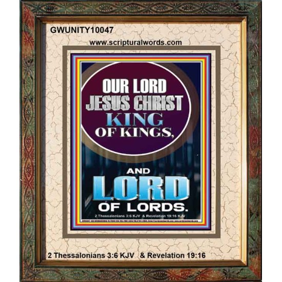 JESUS CHRIST - KING OF KINGS LORD OF LORDS   Bathroom Wall Art  GWUNITY10047  