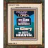 HIS GLORY IS ABOVE THE EARTH AND HEAVEN  Large Wall Art Portrait  GWUNITY10054  "20X25"