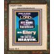 HIS GLORY IS ABOVE THE EARTH AND HEAVEN  Large Wall Art Portrait  GWUNITY10054  