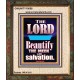THE MEEK IS BEAUTIFY WITH SALVATION  Scriptural Prints  GWUNITY10058  