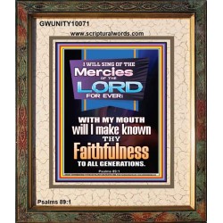 SING OF THE MERCY OF THE LORD  Décor Art Work  GWUNITY10071  "20X25"